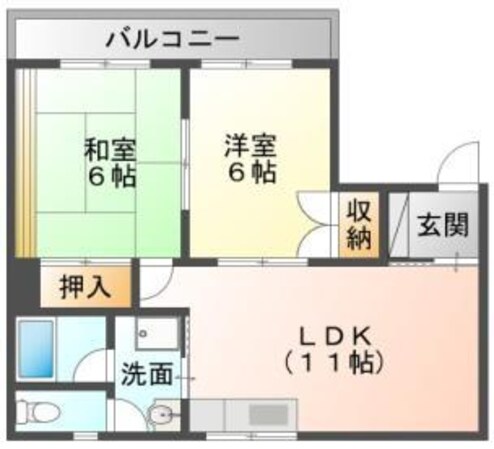 阿波富田駅 徒歩40分 3階の物件間取画像